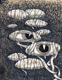 Larger/Small drawing 2 by steve newton, Drawing, Pen on Paper