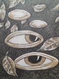 Larger/Small drawing 54 by steve newton, Drawing, Pen on Paper