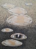 Larger/Small drawing 55 by steve newton, Drawing, Pen on Paper