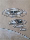 Larger/Small drawing 60 by steve newton, Drawing, Pen on Paper