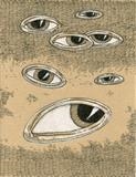 Larger/Small drawing 63 by steve newton, Drawing, Pen on Paper