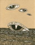 Larger/Small drawing 64 by steve newton, Drawing, Pen on Paper