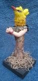 bird totem by steve newton, Sculpture, mixed media