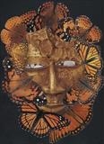 butterfly mask by steve newton, Photography, collage