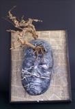 mixed thoughts II by steve newton, Sculpture, mixed media, papier mache,