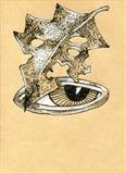 small drawing 66 by steve newton, Drawing, Pen on Paper
