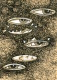 small drawing 71 by steve newton, Drawing, Pen on Paper