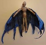 winged2 by steve newton, Sculpture, mixed media