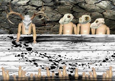 collagemay32 by steve newton, Giclee Print, direct digital print