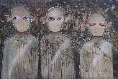 state of fear11 by steve newton, Painting, Mixed Media